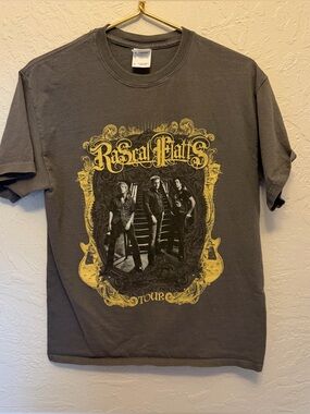 Rascal Flatts 2009 Tour T Shirt Graphic Band Tee Medium Y2K